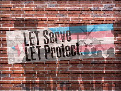 Let Serve, Let Protect | Typographical Project army banner graphics illustration layout military minimal politics protest simple style typography