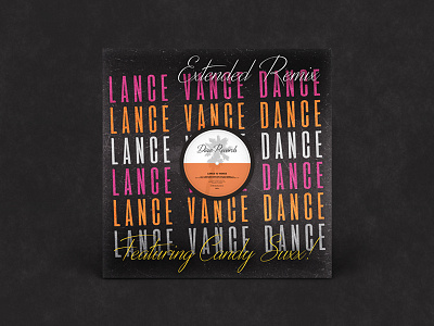 Lance Vance Dance (12" Vinyl) | Packaging Design funny graphics humour illustration music packaging parody sleeve song typography videogame vinyl