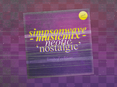 Simpsonwave | Vinyl Packaging collection illustration lofi music packaging retro simpsons songs sound typography vhs vinyl