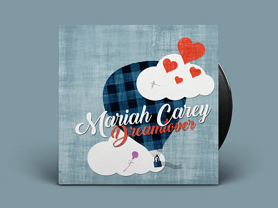 Mariah Carey 'Dreamlover' | Vinyl Packaging Design graphics illustration minimal music packaging rb record shapes simple song typography vinyl