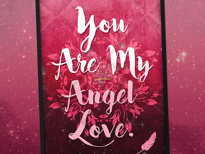 Samantha James 'Angel Love' | Typographical Poster abstract chill dance electric graphics illustration love music pop relaxing song typography