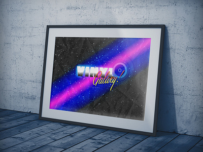 Vinyl Galaxy | Typographical Promotion Poster
