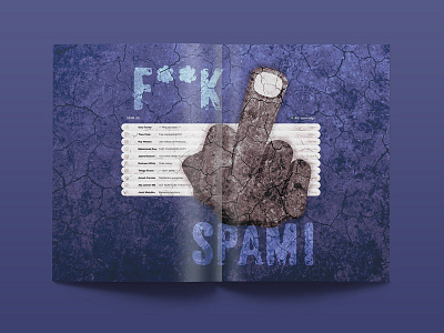 F**k Spam! | Typographical Poster email funny graphics humour illustration junk mail parody poster spam typography waste