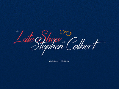 Late Show with Stephen Colbert | Logo Redesign celebrities entertainment graphics humor icon identity illustration logo redesign simple talkshow typography
