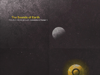 The Sound of Earth | Illustration Poster advert earth funny graphics humour illustration minimal parody planets poster simple space