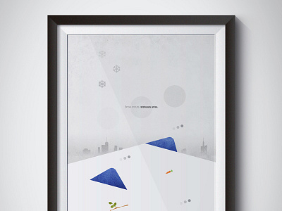 Snow Occurs, Statuses Arise | Illustration Poster