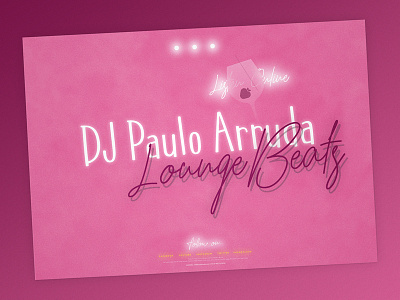 DJ Paulo Arruda 'LoungeBeats' | Typographical Poster