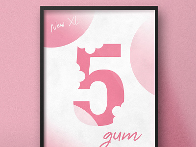 XL 5 Gum | Typographical Poster