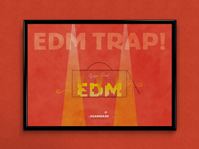 EDM Trap! (feat. Deadmau5) | Typographical Poster edm funny graphics humour mouse music parody simple trap typography