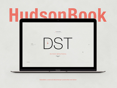 HudsonBook | Typographical Project​​​​​ daylight design graphics humour saving simple socialmedia typography ui