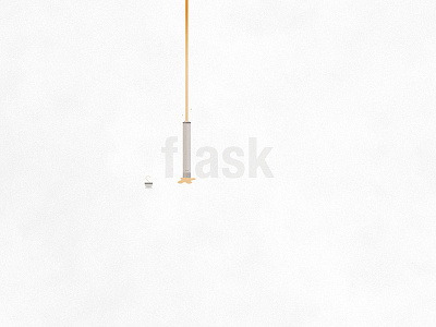Flask | Typographical Project​​​​​​ beverage drink flask graphics humour illustrations minimal simple tea typography