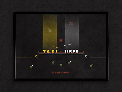 Taxi vs. Uber | Typographical Poster