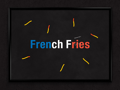French Fries | Typographical Poster