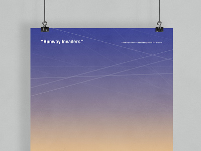 "Runway Invaders" | Typographical Poster