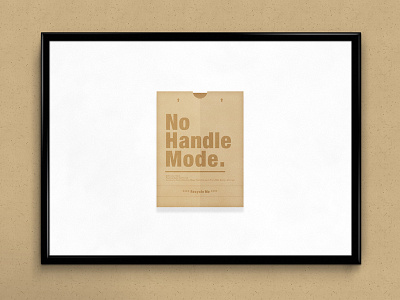 No Handle Mode. | Packaging Design bag graphics humour illustration minimal minimal art shopping simple text typography