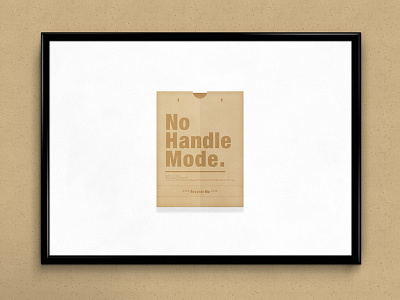 No Handle Mode. | Packaging Design