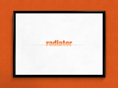 Radiator | Typographical Poster appliance graphics home humour illustration minimal radiator shapes simple typography