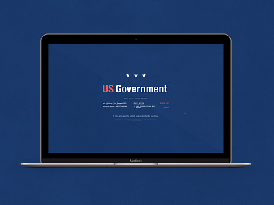 US Government Shutdown | Typography Project application desktop funny government parody retro shutdown simple typography usa
