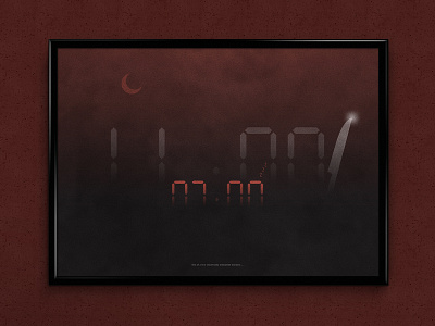 RIP 7:00 AM | Typographical Poster graphics hate humour illustration minimal morning murder simple time typography