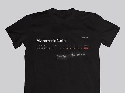 MythomaniaAudio | Typographical Project clothing drama graphics illustration lying minimal parody simple tshirt typography