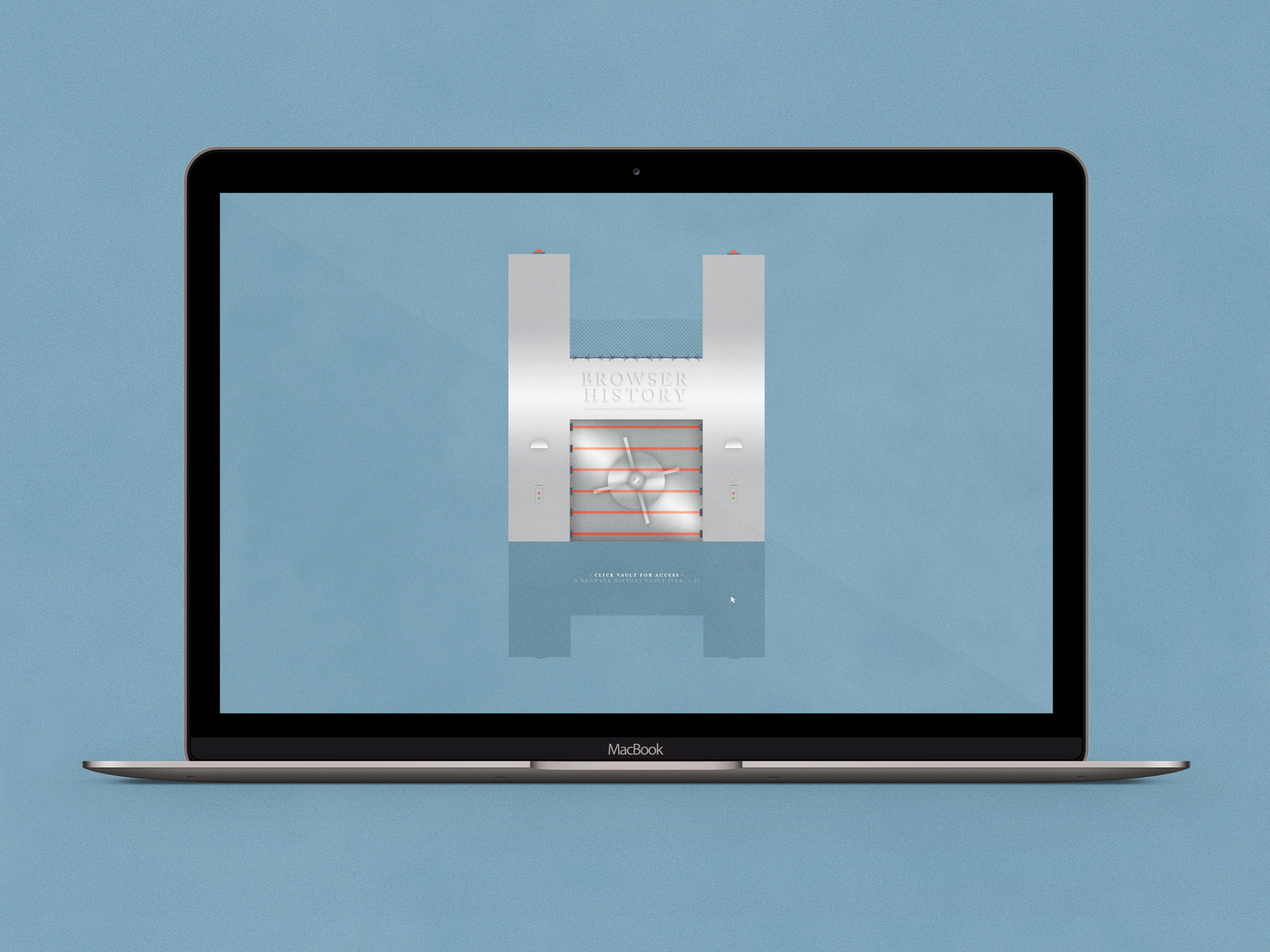 Browser History Vault Typographical Poster by Karl Bembridge on Dribbble