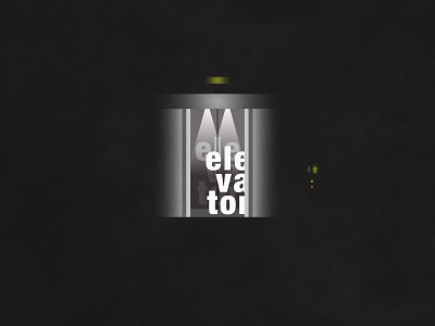 Elevator | Typographical Poster elevator graphics illustration letters minimal narrative shapes simple typography words