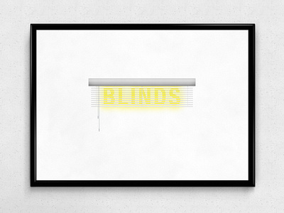 Blinds | Typographical Poster