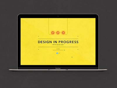 Design In Progress | Typographical Project construction design graphics minimal progress simple typography ui ux website