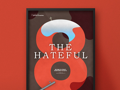The Hateful 8 | Typographical Poster cowboy graphics illustration minimal movie poster quentintarantino simple typography western