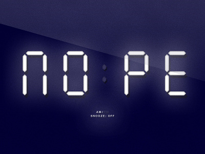 Nope | Digital Clock Parody