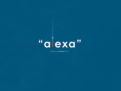 Alexa | Typographical Poster ai alexa amazon graphics illustration minimal product simple technology typography