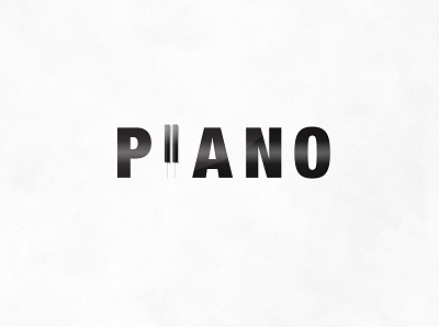 Piano | Typographical Poster graphics illustration instrument minimal narrative piano poster simple typography word