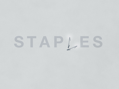 Staples | Typographical Project graphics illustration minimal narrative poster simple staples stationary typography word