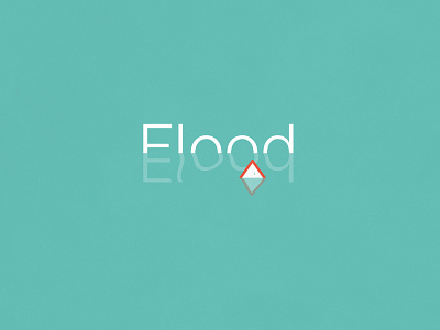 Flood | Typographical Poster flood graphics illustration minimal narrative shapes sign simple typography water