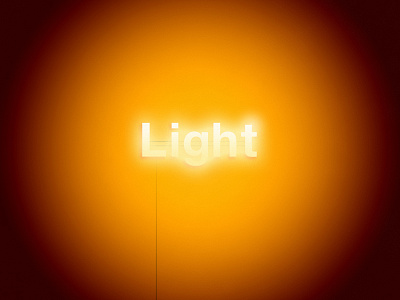 Light | Typographical Poster electronic graphics illustration light minimal night poster simple text typography