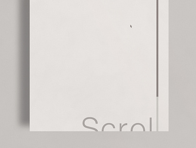 Page Scroll | Typographical Poster graphics helvetica minimal page poster scroll simple text typography web