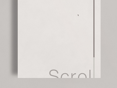 Page Scroll | Typographical Poster