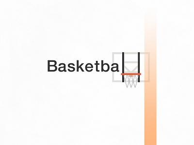 Basketball | Typographical Project basketball graphics helvetica minimal poster shapes simple sport type typography