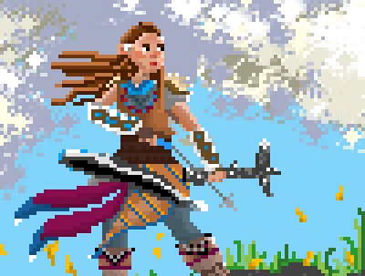 Aloy pixelart