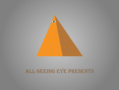 All seeing eye logo branding design eye illuminati illustration logodesign pyramid triangle triangle logo vector
