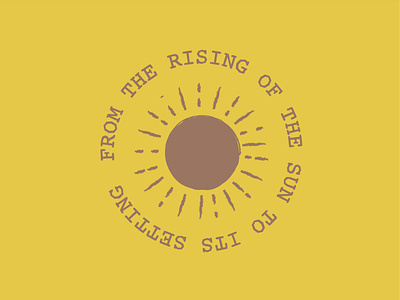 from the rising of the sun to its setting design icon illustration minimal vector