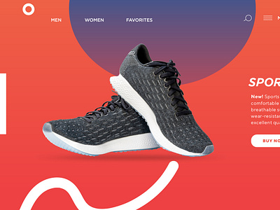 Page of purchase for sports shoes site.