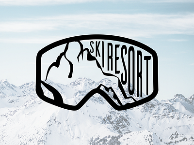 Daily Logo Challenge 8 : Ski resort logo