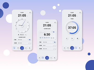 App clock app app design application clock design ui ui ux ux