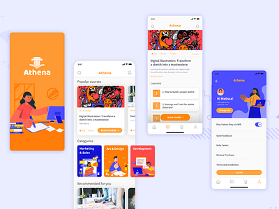 Athena, Online Education App.