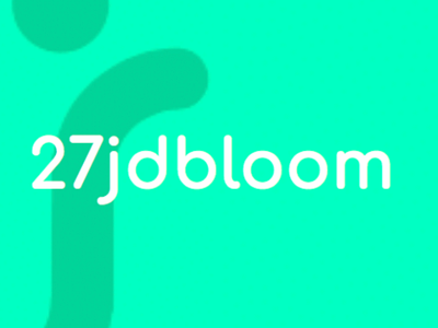 Branding for @27jdbloom