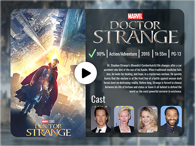 Doctor Strange⎪Desktop Movie UI computer concept desktop doctor strange laptop marvel mcu movie ui ui concept ui design web web concept web design website website concept website design