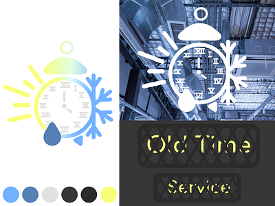 Old Time Service Logo Concept 1