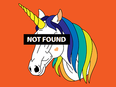 Lost Unicorn adobe illustrator colorful daydreaming digitalart dream flat glitch graphicdesign horse lineart magic rainbow unicorn