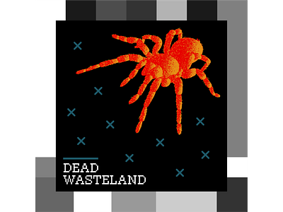 Dead Wasteland black white danger dead electronic grain insect orange red screen space spider tarantula wasteland